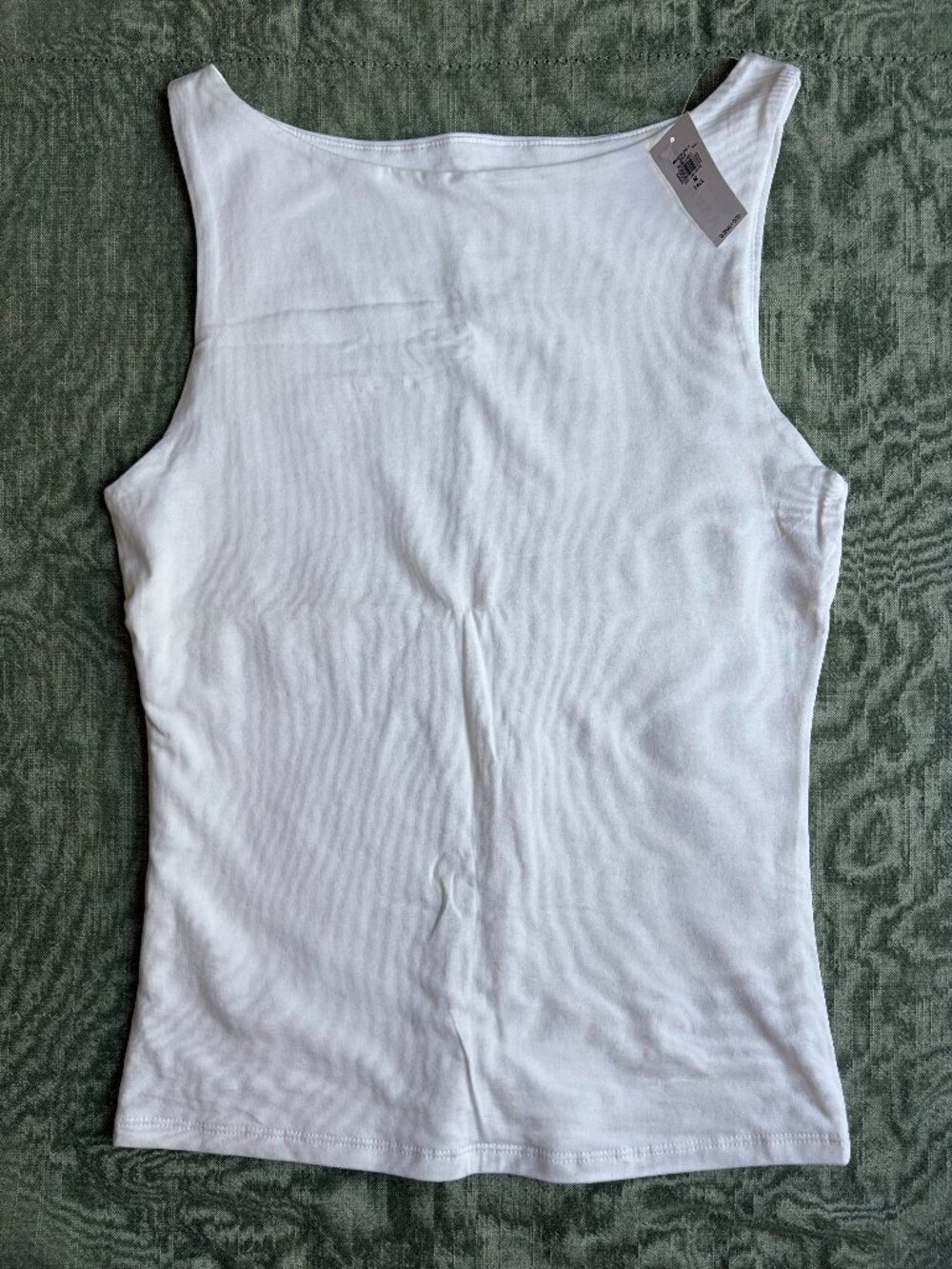 Hug Double-Layer Boat-Neck Top medium tall
